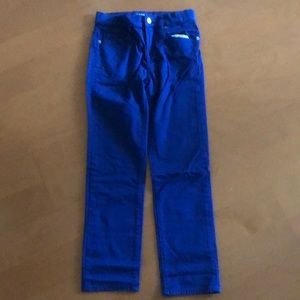 Youth size 10 regular Old Navy Karate royal blue colored pants